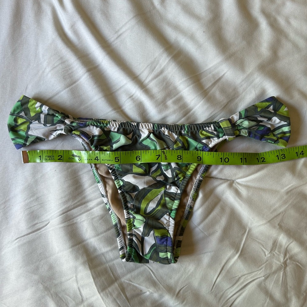 Multicolor Leaf Life Pattern Two Piece Bikini Bat… - image 3